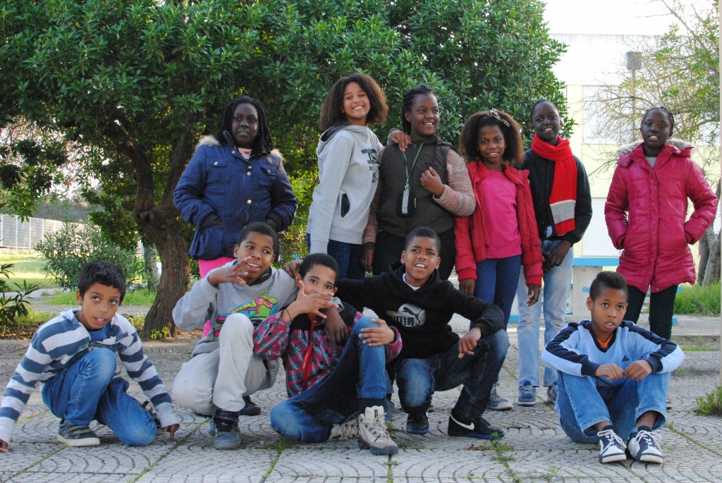 Somos da escola do Vale da Amoreira, uma cidade a 20km ao sul de Lisboa