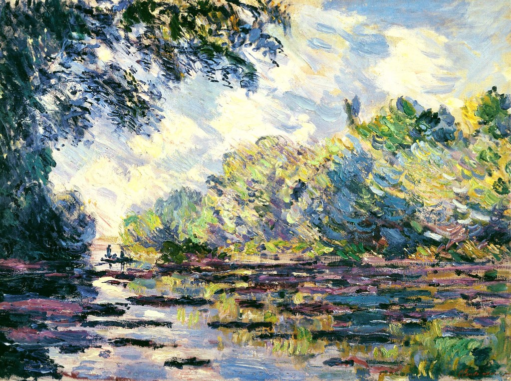Monet - section of the seine, near giverny
