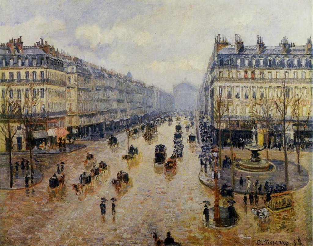 Pissarro - avenue-de-l-opera-rain-effect-1898